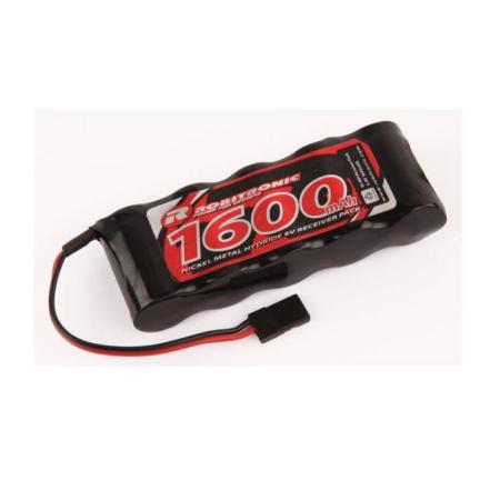 Robitronic  Batteria Rx NiMh 6V 1600 mAh in linea RX160